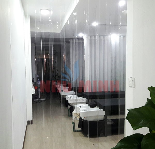 Rèm ngăn lạnh pvc màu trắng trong tại Đà Nẵng