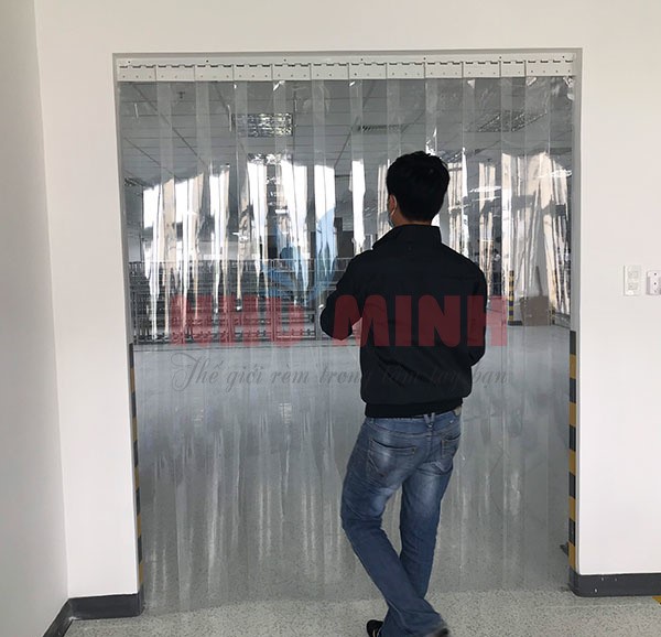 Rèm pvc Đà Nẵng - Rèm ngăn lạnh pvc trong suốt dày 2li.