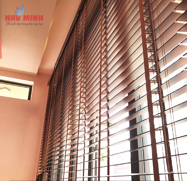 Rèm gỗ cao cấp tại Đà Nẵng - Rèm gỗ màu nâu mã 601
