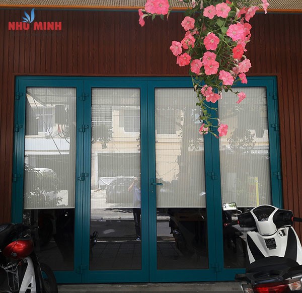 Rèm cuốn lưới Đà Nẵng - Vải lưới sọc mã NM 4022