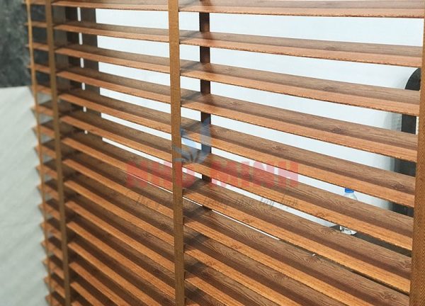 Rèm nhựa vân gỗ chịu nước tại Đà Nẵng - Mẫu rèm cao cấp mã STW007