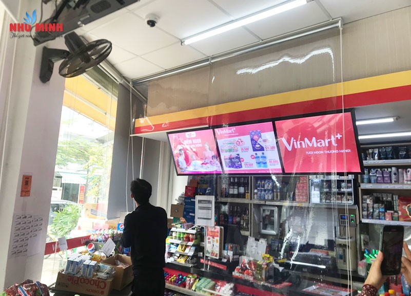 Rèm bạt gương tại Đà Nẵng - Như Minh lắp rèm bạt gương cho chuỗi siêu thị Vinmart+